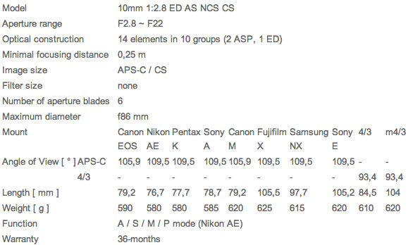 Samyang-10mm-f2.8-lens-specifications