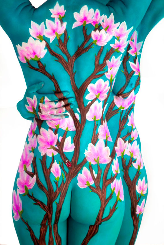 Magnolias-Fine-Art-Body-Painting-Trina-Merry9